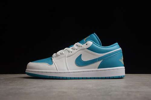 【280】[553558-174]-[AIR JORDAN 1 LOW AQUATONE/CELESTIAL GOLD/WHITE]-[WOMAN:36-39]-[MAN:40-46]