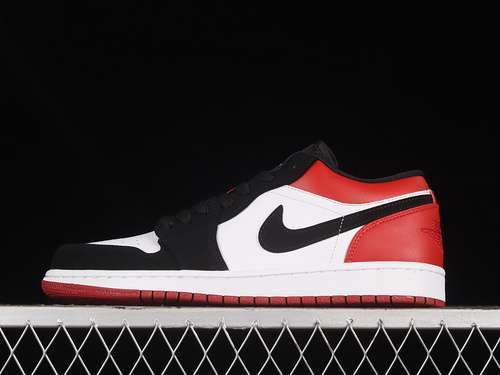 【310】[553558-116]-[AIR JORDAN 1 LOW BLACK TOE WHITE/BLACK-GYM RED]-[WOMAN:35.5-39]-[MAN:40-46]