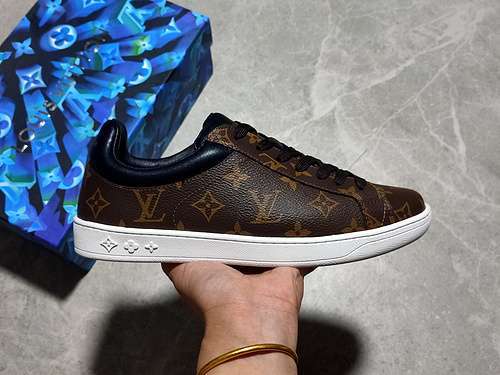 【400】[L*V RIVOLI LOW SNEAKER DARK BROWN/BLACK/WHITE]-[MAN:38-44]