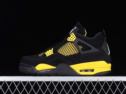 【500】[DH6927-017]-[AIR JORDAN 4 RETRO THUNDER 2023 BLACK/TOUR YELLOW]-[MAN:40-47.5]