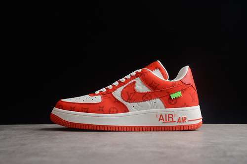 【630】[L*V X AIR FORCE 1 LOW 07 RED/RED/WHITE]-[MAN:38-45]