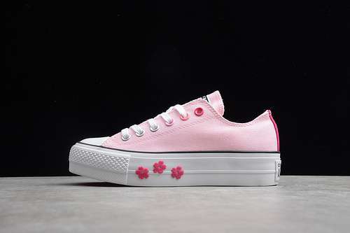 【250】[566766C]-[CHUCK TAYLOR ALL STAR LIFT PINK/WHITE/FLORALS WHITE]-[WOMAN:35-40]