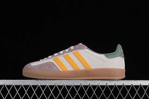 【240】[ID1007]-[GAZELLE INDOOR OFF WHITE/ALUMINIUM/PRELOVED YELLOW]-[WOMAN:36-39]-[MAN:40-45]