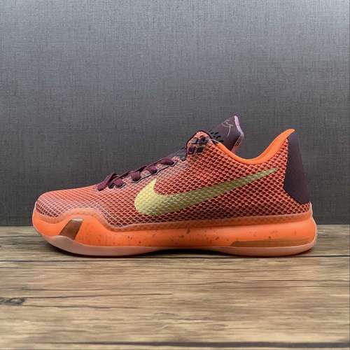 【350】[705317-676]-[KOBE 10 SILK MERLOT/METALLIC GOLD-VILLAIN RED-TOTAL ORANGE]-[MAN:40-46]