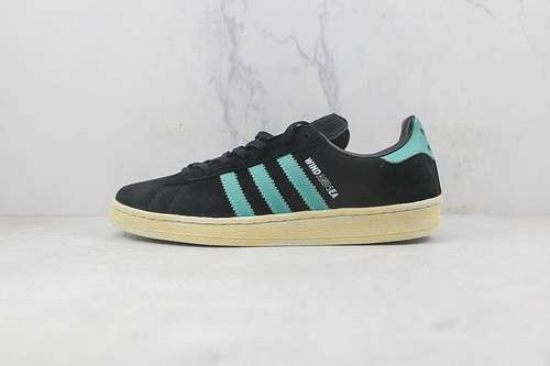 【300】[GX3952]-[ATMOS X WIND AND SEA X CAMPUS 80S CORE BLACK/BLUE/BEIGE]-[WOMAN:36-39]-[MAN:40-45]