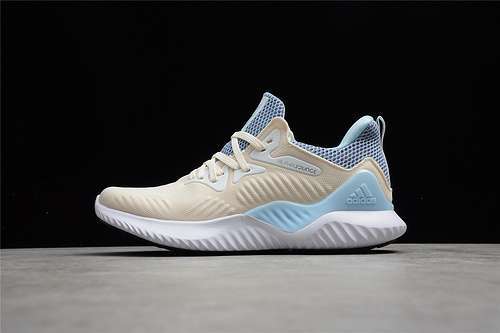 【280】[B89101]-[ALPHABOUNCE BEYOND SHOES BEIGE/CLOUD WHITE/LIGHT BLUE]-[MAN:39-44]