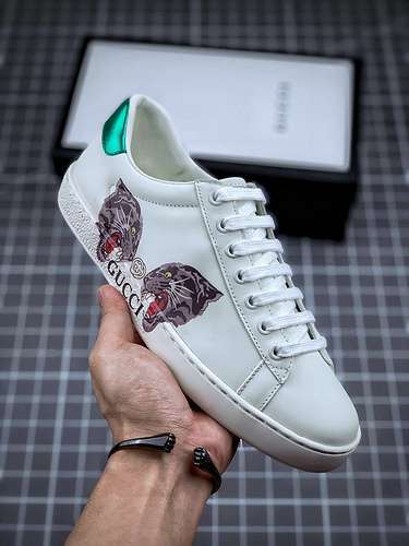 【310】[GU*CCI ACE EMBROIDERED LOW-TOP SNEAKER WHITE/MULTI-COLOR]-[UNISEX SIZE:35-44]