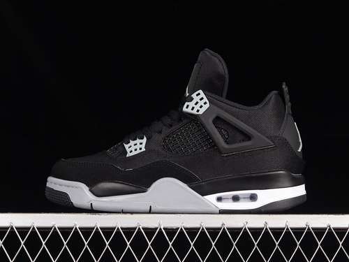 【360】[DH7138-006]-[AIR JORDAN 4 RETRO SE BLACK CANVAS BLACK/WHITE/FIRE RED/LIGHT STEEL GREY]