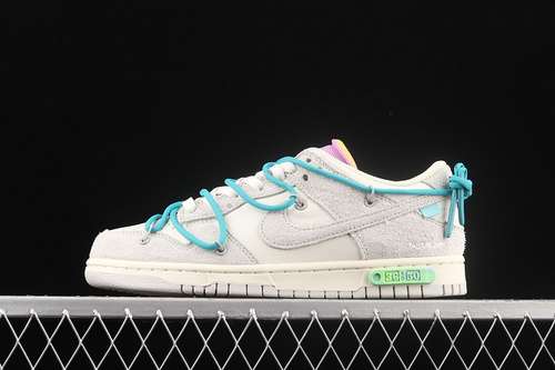 【450】[DJ0950-107]-[OW X SB DUNK LOW LOT 36 OF 50 SAIL/NEUTRAL GREY/ENERGY]-[UNSIEX:36-47.5]