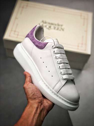 【580】[ALE*XANDER MCQUEEN WHITE/WHITE/PURPLE]-[WOMAN:35-40]