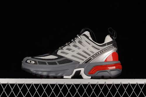 【400】[41639327]-[SALOMON ACS PRO ADVANCED OUTDOOR SHOES LIGHT GREY/BLACK/RED]-[WOMAN:36-45]