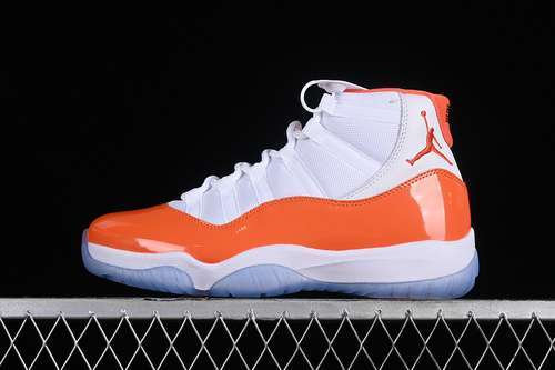 【460】[378037-002]-[AIR JORDAN 11 RETRO WHITE/ORANGE]-[MAN:40-48.5]