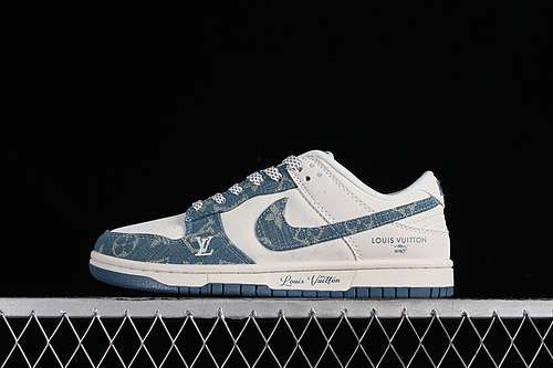 【360】[XP3802-336]-[DUNK LOW SB L*V WHITE/GREY/BLUE]-[WOMAN:36-39]-[MAN:40-45]