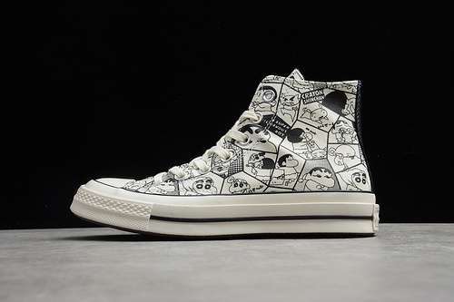 【250】[168821C]-[CRAYON SHIN X CHUCK TAYLOR ALL-STAR 70S HIGH WHITE/BLACK]-[UNISEX:35-44]
