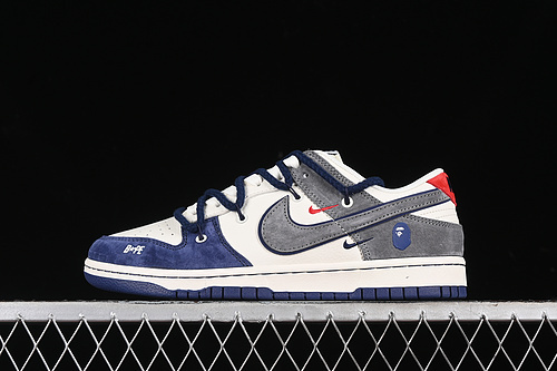 【380】[SJ2068-278]-[SB DUNK LOW BAPE WHITE/GREY/BLUE/RED]-[WOMAN:36-39]-[MAN:40-45]