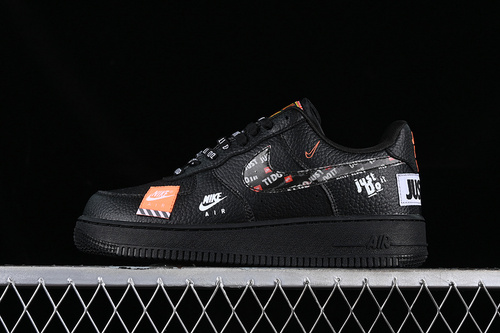 【280】[AR7719-200]-[AIR FORCE 1 07 LOW JUST DO IT BLACK/WHITE/ORANGE]-[WOMAN:36-39]-[MAN:40-45]