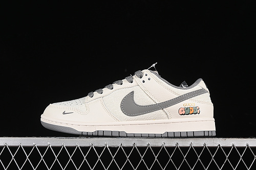 【360】[DQ1098-383]-[SB DUNK LOW GU*CCI OFF WHITE/DEEP GREY]-[WOMAN:36-39]-[MAN:40-45]