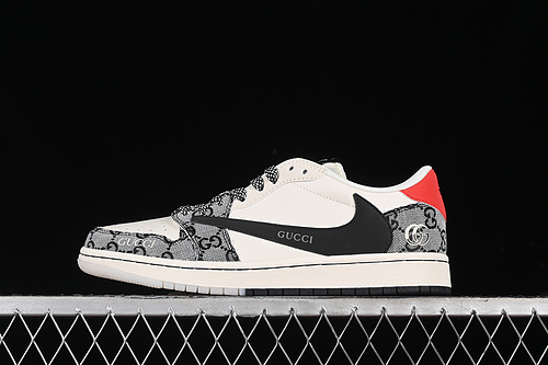 【360】[XY2688-117]-[TRAVIS SCOTT X FRAGMENT DESIGN X AIR JORDAN 1 LOW OG SP WHITE/BLACK/RED/GREY]