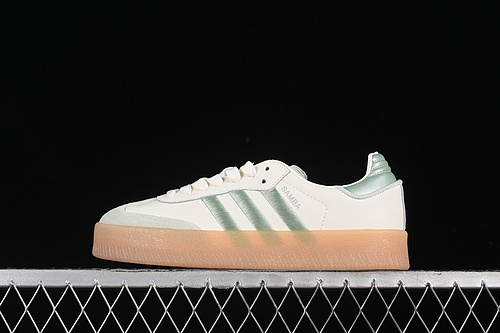 【230】[IG1947]-[SAMBA W OFF WHITE/LIME GREEN/LIME GREEN]-[WOMAN:36-39]-[MAN:40-45]