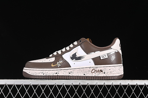 【320】[DB3301-770]-[AIR FORCE 1 07 LOW ASSASSINATION OF LITTLE BEAR WHITE/BROWN]-[MAN:39-45]
