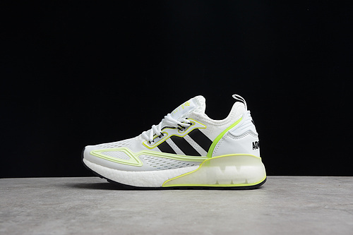 【290】[GY2630]-[ZX 2K BOOST SHOES CLOUD WHITE/SOLAR YELLOW/CORE BLACK]-[WOMAN:36-39]-[MAN:40-45]