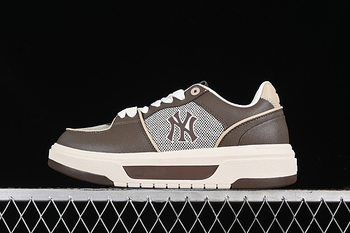 【240】[3ASXLSL4N50BRS]-[NY MLB CHUNKY LINER SL CANVAS WHITE/GREY/BROWN]-[WOMAN:35-39]-[MAN:40-44]