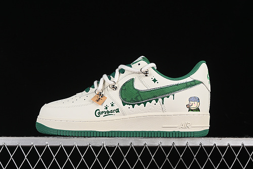 【340】[LV0506-330]-[AIR FORCE 1 07 LOW CAPYBARA VAN GOGH WHITE/GREEN]-[WOMAN:36-39]-[MAN:40-45]