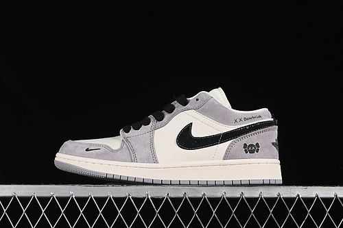 【360】[SJ9950-015]-[AIR JORDAN 1 LOW WHITE/GREY/BLACK]-[WOMAN:36-39]-[MAN:40-45]