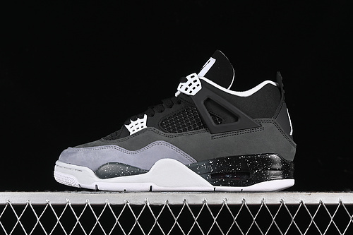 【420】[FQ8138-002]-[AIR JORDAN 4 FEAR BLACK/WHITE/ANTHRACITE/BLACK/PURE PLATINUM]-[UNISEX:36-47.5]