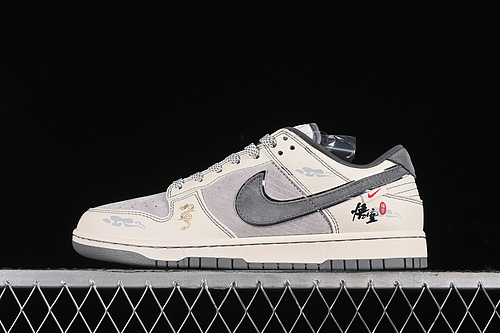【380】[SJ1098-013]-[SB DUNK LOW WHITE/BEIGE GREY/SILVER]-[WOMAN:36-39]-[MAN:40-45]