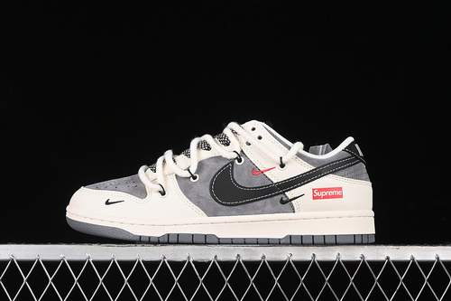 【380】[SJ2068-287]-[SB DUNK LOW WHITE/BLACK/GREY]-[WOMAN:36-39]-[MAN:40-45]