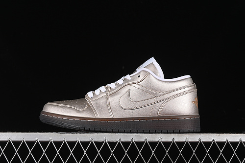 【260】[HQ3529-099]-[AIR JORDAN 1 LOW METALLIC ZINC/SUMMIT WHITE/VELVET BROWN/METALLIC ZINC]-[36-46]