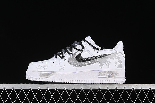 【340】[ZH0316-031]-[AIR FORCE 1 07 LOW WHITE/GREY/BLACK]-[WOMAN:36-39]-[MAN:40-45]