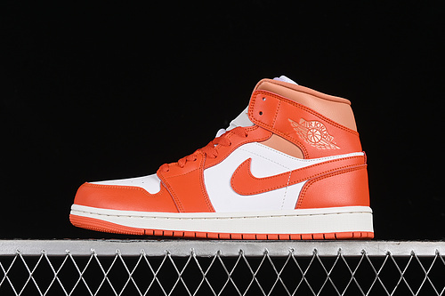 【280】[BQ6472-108]-[AIR JORDAN 1 MID COSMIC CLAY SUMMIT WHITE/COSMIC CLAY/AMBER BROWN]-[UNISEX:36-46]