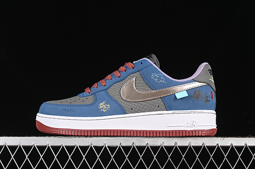 【380】[BB5353-515]-[AIR FORCE 1 07 LOW GREY/SILVER/BLUE/RED]-[WOMAN:36-39]-[MAN:40-45]