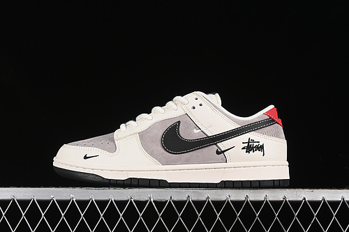 【360】[SJ1089-001]-[SB DUNK LOW WHITE/BEIGE GREY/BLACK/RED]-[WOMAN:36-39]-[MAN:40-45]