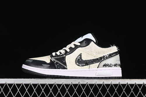 【380】[553558-132]-[AIR JORDAN 1 LOW WHITE/BLACK/GREY]-[WOMAN:35.5 -39]-[MAN:40-47.5]