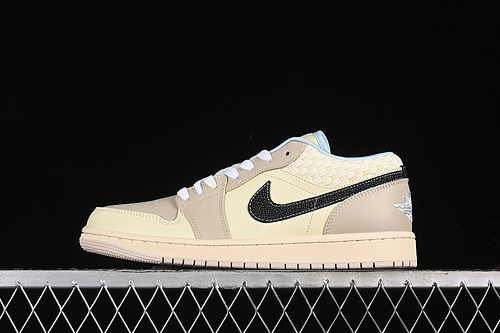 【260】[HQ3440-101]-[AIR JORDAN 1 LOW SANDDRIFT/BLACK/MUSLIN/GLACIER BLUE/COCONUT MILK]-[36-46]