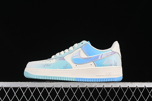 【340】[DB3301-303]-[AIR FORCE 1 07 LOW CRYSTAL DRAGON PALACE WHITE/BLUE]-[WOMAN:36-39]-[MAN:40-45]