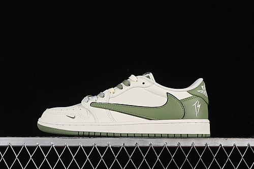 【360】[DM7866-019]-[TRAVIS SCOTT X FRAGMENT DESIGN X AIR JORDAN 1 LOW OG SP OFF WHITE/GREEN]-[36-45]
