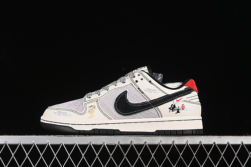 【380】[SJ1089-014]-[SB DUNK LOW OFF WHITE/BEIGE GREY/RED/BLACK]-[WOMAN:36-39]-[MAN:40-45]