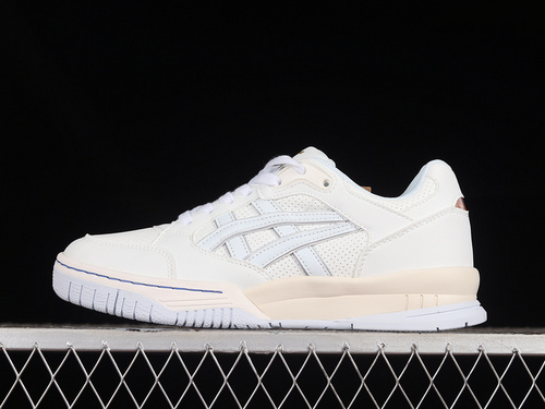 【230】[1203A312-100]-[GEL SPOTLYTE LOW WHITE BLUE]-[WOMAN:36-39]-[MAN:40-45]