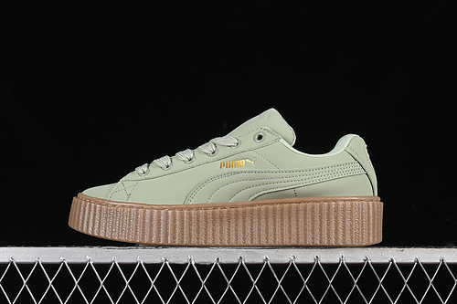 【250】[399865-02]-[FENTY X PUMA CREEPER PHATTY GREEN FOG/GOLD/GUM]-[WOMAN:36-39]-[MAN:40-45]