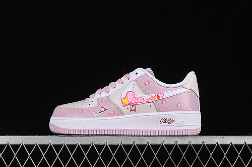 【340】[DB3301-550]-[AIR FORCE 1 07 LOW KIRBY SUPER STAR WHITE/PINK]-[WOMAN:36-42]