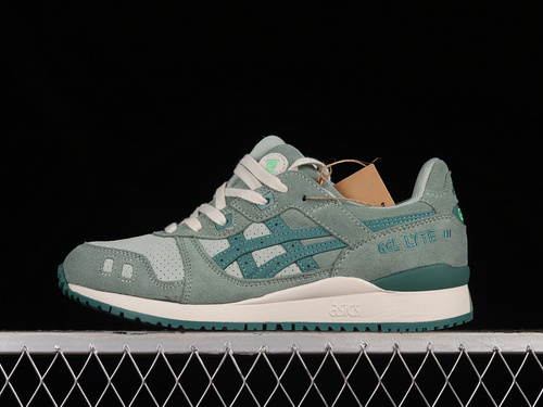 【260】[1201A296-300]-[EVISU X ASICS GEL-LYTE III 3 GREEN]-[WOMAN:36-39]-[MAN:40-45]