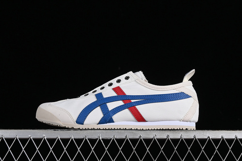 【200】[D3K0N-0143]-[ONITSUKA TIGER MEXICO 66 WHITE BLUE RED] -[WOMAN:36-39]-[MAN:40-45]