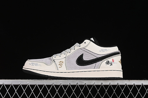 【380】[SJ9950-042]-[AIR JORDAN 1 LOW WHITE/GREY/BLACK]-[WOMAN:36-39]-[MAN:40-45]