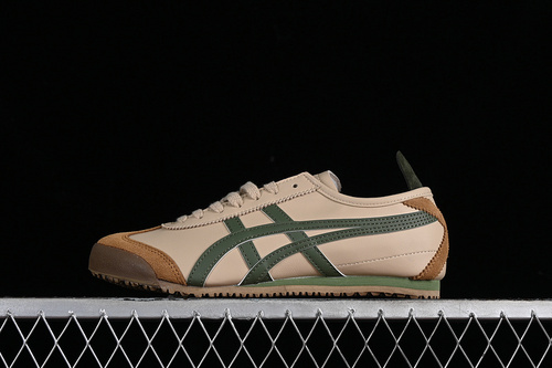 【200】[DL408-1785]-[ONITSUKA TIGER MEXICO 66 BROWN GREEN] -[WOMAN:36-39]-[MAN:40-45]