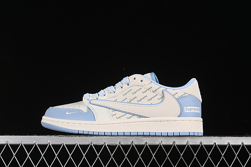 【380】[XY2688-116]-[TRAVIS SCOTT X FRAGMENT DESIGN X AIR JORDAN 1 LOW OG SP WHITE/BLUE]-[36-45]