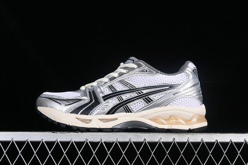 【270】[1201A457-101]-[AS*ICS GEL-KAYANO 14 WHITE SILVER BLACK] -[WOMAN:36-39]-[MAN:40-45]